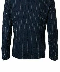 BOB Anzug DRESS383A+B T383/rosso Baumwolle-Leinen halbgefüttert, Navy-rot gestreift -Anzüge & Westen Geschäft 345950 norm3