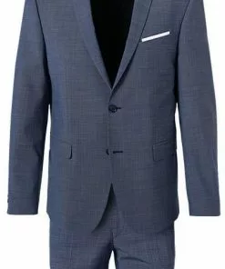 Pierre Cardin Anzug 52261+72240/810/75231/3350 Regular Fit, Schurwoll-Stretch Futureflex, Blau meliert, Blau -Anzüge & Westen Geschäft 346802 norm2