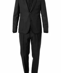 BOSS Anzug Nihen-Phil 50421778+1819/402 Smoking Nihen-Phil, Extra Slim Fit, Schurwolle, Schwarz, Dunkelblau