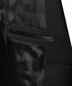 BOSS Anzug Nihen-Phil 50421778+1819/402 Smoking Nihen-Phil, Extra Slim Fit, Schurwolle, Schwarz, Dunkelblau -Anzüge & Westen Geschäft 346916 norm6