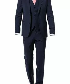 OSCAR JACOBSON Anzug 30504158+442+5374158/220 Anzug mit Weste, Wolle, Blau