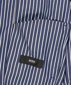 BOSS Anzug Nolwin-Pepe 50433868+33016/402 Slim Fit, Baumwolle, Dunkelblau gestreift, Dunkelblau -Anzüge & Westen Geschäft 348036 norm5