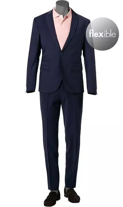 CINQUE Anzug 2219+2119-1543/69 Anzug Cicastell, Super Slim, Schurwoll-Stretch, Dunkelblau 3 CINQUE Anzug 2219+2119-1543/69 Anzug Cicastell, Super Slim, Schurwoll-Stretch, Dunkelblau