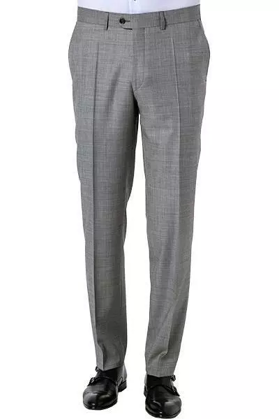 EDUARD DRESSLER Hose Jeff 00720/3B25/15 Shaped Fit, Schurwolle Super110, Grau meliert, Grau 3 EDUARD DRESSLER Hose Jeff 00720/3B25/15 Shaped Fit, Schurwolle Super110, Grau meliert, Grau