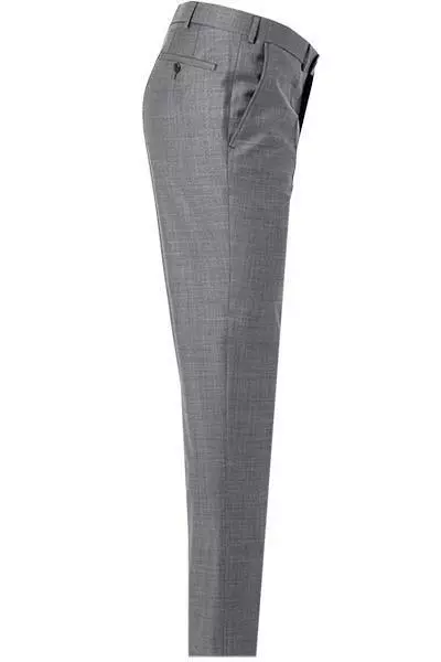 EDUARD DRESSLER Hose Jeff 00720/3B25/15 Shaped Fit, Schurwolle Super110, Grau meliert, Grau 5 EDUARD DRESSLER Hose Jeff 00720/3B25/15 Shaped Fit, Schurwolle Super110, Grau meliert, Grau – Bild 3