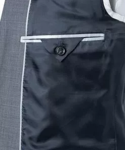 EDUARD DRESSLER Anzug 00720/6B01+3B25/41 Shaped Fit, Schurwolle Super110, Graublau meliert, Graublau -Anzüge & Westen Geschäft 348796 norm5