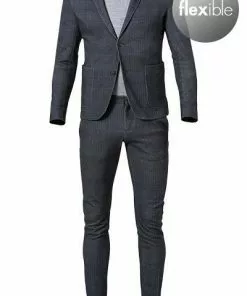 JUVIA Anzug 95014073+93014072/68 Baumwolle ungefüttert, Graphit meliert, Graphit