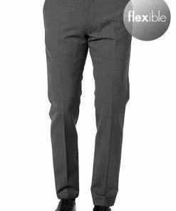 Windsor Hose Santio 30021717/025 Schurwoll-Stretch, Grau meliert, Grau