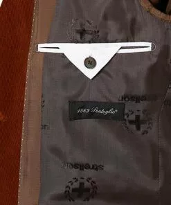 Strellson Anzug Alzer/Luc 30024162+30024163/823 Anzug Alzer-Luc, Slim Fit, Cord, Rostbraun -Anzüge & Westen Geschäft 352332 norm5