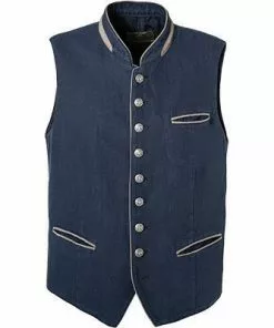 Schneiders Trachtenweste Maarten GD 331/0044/4889 Baumwolle-Leinen, Marine