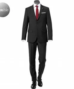 Pierre Cardin Anzug 52253+72240/810/14001/2100 Regular Fit, Schurwoll-Stretch Futureflex, Anthrazit meliert, Anthrazit