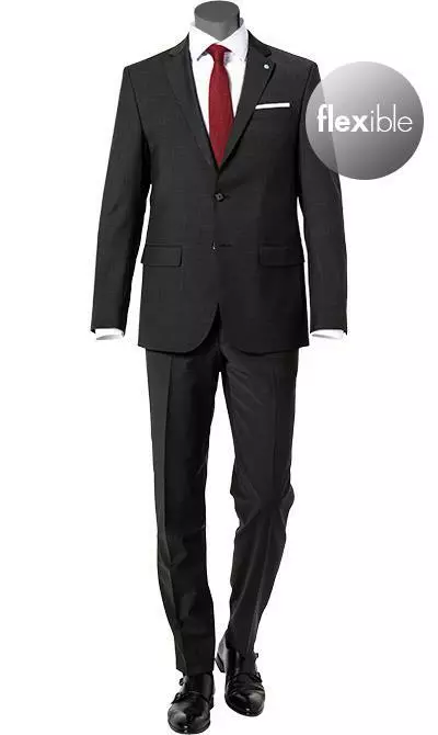 Pierre Cardin Anzug 52253+72240/810/14001/2100 Regular Fit, Schurwoll-Stretch Futureflex, Anthrazit meliert, Anthrazit 4 Pierre Cardin Anzug 52253+72240/810/14001/2100 Regular Fit, Schurwoll-Stretch Futureflex, Anthrazit meliert, Anthrazit – Bild 2