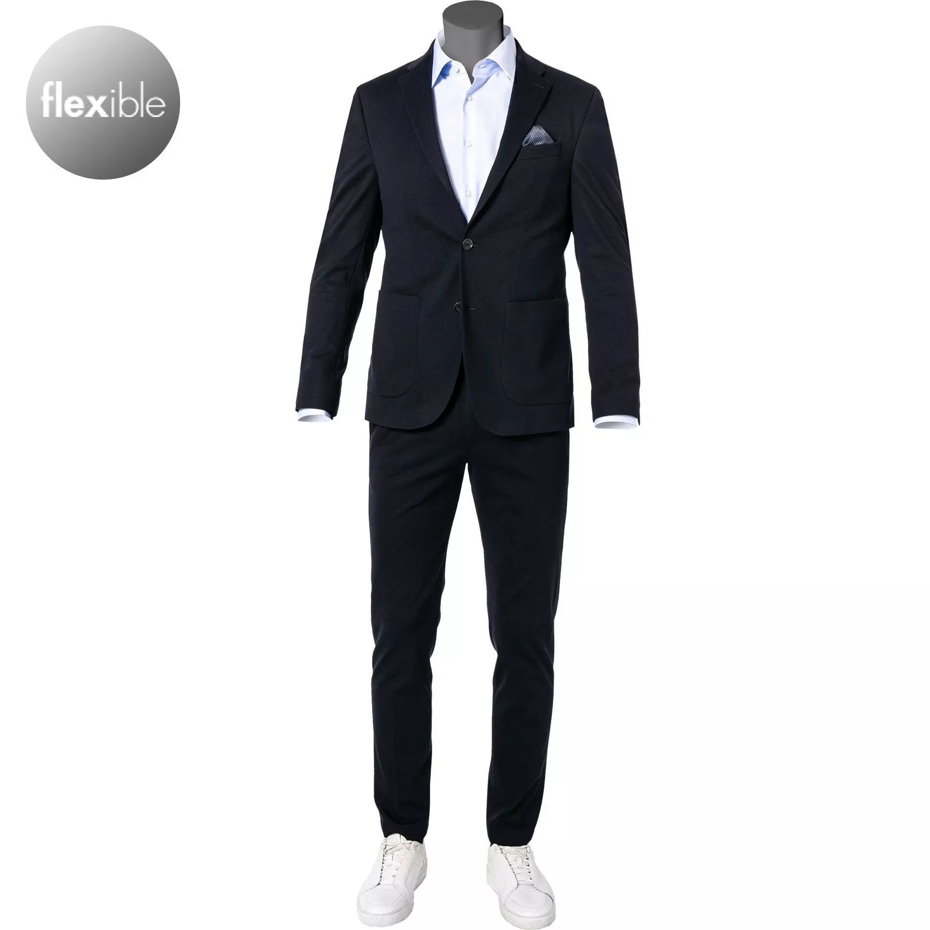 Pierre Cardin Anzug 42285+72534/810/14300/3000 Jersey, Marine 3 Pierre Cardin Anzug 42285+72534/810/14300/3000 Jersey, Marine