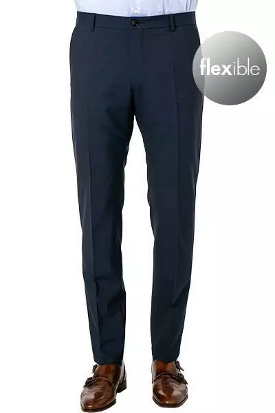 Windsor Hose Santio 30021717/410 Schurwoll-Stretch, Dunkelblau meliert, Dunkelblau 4 Windsor Hose Santio 30021717/410 Schurwoll-Stretch, Dunkelblau meliert, Dunkelblau – Bild 2