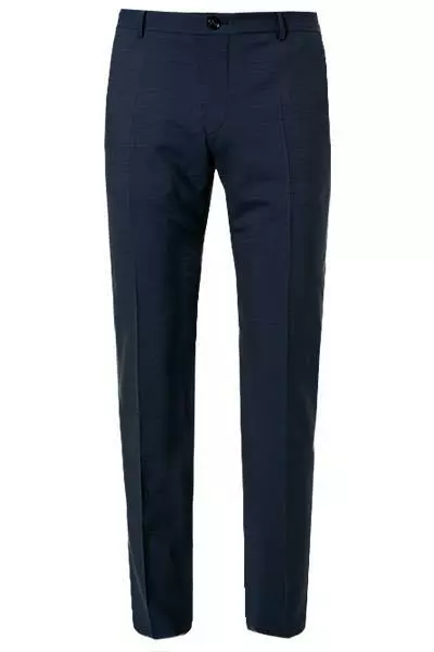 Windsor Hose Santio 30021717/410 Schurwoll-Stretch, Dunkelblau meliert, Dunkelblau 5 Windsor Hose Santio 30021717/410 Schurwoll-Stretch, Dunkelblau meliert, Dunkelblau – Bild 3