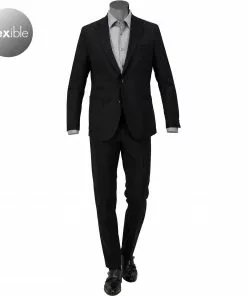 Windsor Anzug Garon/Santio 30021716+30021717/001 Anzug Garon-Santio, Shaped Fit, Schurwoll-Stretch, Schwarz