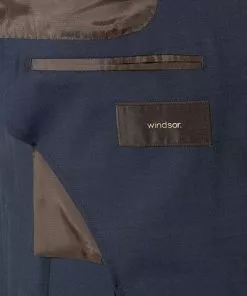 Windsor Anzug Garon/Santio 30021716+30021717/410 Anzug Garon-Santio, Shaped Fit, Schurwoll-Stretch, Dunkelbau meliert, Dunkelblau -Anzüge & Westen Geschäft 353279 norm6