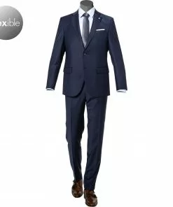 Pierre Cardin Anzug 52253+72240/810/14001/3150 Regular Fit, Schurwoll-Stretch Futureflex, Marine