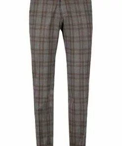 CG Hose Cole 02-006S3/230043/82 Slim Fit, Viskose-Stretch, Stahlgrau-braun kariert , Stahlgrau-braun -Anzüge & Westen Geschäft 354125 norm2