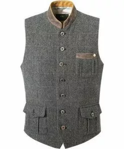 Schneiders Trachtenweste Pierre 330/1296/5831 Wolle, Anthrazit meliert, Anthrazit