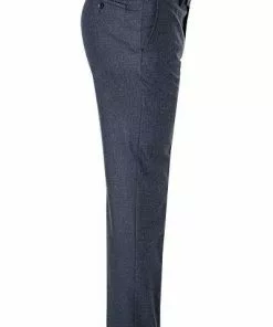 HILTL Hose Piacenza 42053/34600/48 Regular Fit, Schurwolle, Dunkelblau meliert -Anzüge & Westen Geschäft 355068 norm3