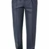 HILTL Hose Milano-U 42053/33802/48 Hose Milano U, Classic Fit, Flanell, Dunkelblau meliert, Dunkelblau