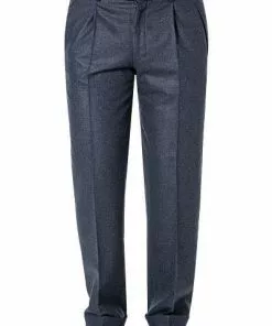 HILTL Hose Milano-U 42053/33802/48 Hose Milano U, Classic Fit, Flanell, Dunkelblau meliert, Dunkelblau