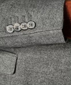 CINQUE Anzug 2243+2632+2157-5166/93 Anzug mit Weste, Slim Fit, Flanell-Stretch, Mittelgrau meliert, Mittelgrau -Anzüge & Westen Geschäft 355403 norm5