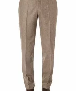 HILTL Hose Piacenza 42053/34600/74 Regular Fit, Schurwolle, Haselnussbraun meliert, Haselnuss