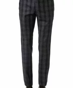 JOOP! Hose Hank 30023456/405 Slim Fit, Woll-Stretch, Anthrazit kariert , Anthrazit