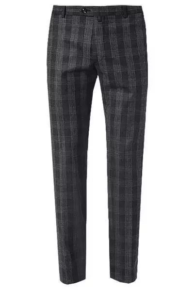 JOOP! Hose Hank 30023456/405 Slim Fit, Woll-Stretch, Anthrazit kariert , Anthrazit 4 JOOP! Hose Hank 30023456/405 Slim Fit, Woll-Stretch, Anthrazit kariert , Anthrazit – Bild 2