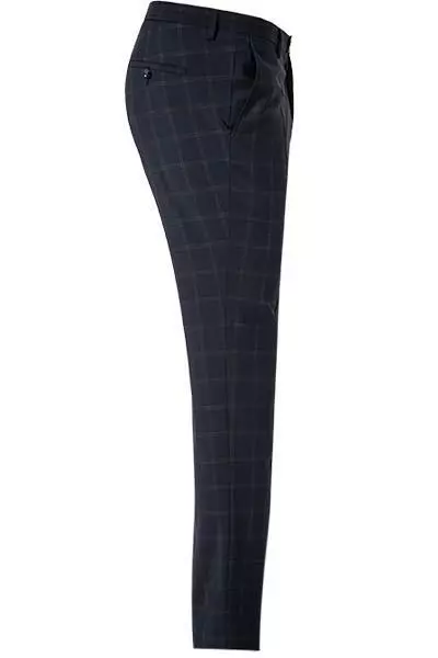 CG Hose Ike 90-149S3/433093/63 Super Slim Fit, Wolle, Dunkelblau kariert, Dunkelblau 5 CG Hose Ike 90-149S3/433093/63 Super Slim Fit, Wolle, Dunkelblau kariert, Dunkelblau – Bild 3
