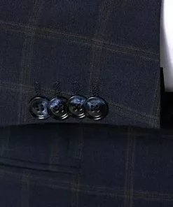 CG Anzug Ian SV/Ike 90-149S3/423722+433093/63 Super Slim Fit, Wolle, Dunkelblau kariert, Dunkelblau 13 CG Anzug Ian SV/Ike 90-149S3/423722+433093/63 Super Slim Fit, Wolle, Dunkelblau kariert, Dunkelblau -Anzüge & Westen Geschäft 357748 norm4