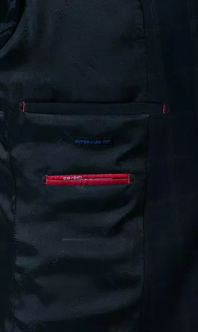 CG Anzug Ian SV/Ike 90-149S3/423722+433093/63 Super Slim Fit, Wolle, Dunkelblau kariert, Dunkelblau 8 CG Anzug Ian SV/Ike 90-149S3/423722+433093/63 Super Slim Fit, Wolle, Dunkelblau kariert, Dunkelblau – Bild 6