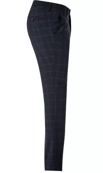 CG Anzug Ian SV/Ike 90-149S3/423722+433093/63 Super Slim Fit, Wolle, Dunkelblau kariert, Dunkelblau 10 CG Anzug Ian SV/Ike 90-149S3/423722+433093/63 Super Slim Fit, Wolle, Dunkelblau kariert, Dunkelblau – Bild 8