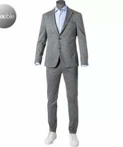 Pierre Cardin Anzug 42285+72534/810/14300/2600 Jersey, Silbergrau meliert, Silbergrau