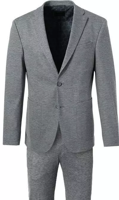 Pierre Cardin Anzug 42285+72534/810/14300/2600 Jersey, Silbergrau meliert, Silbergrau 5 Pierre Cardin Anzug 42285+72534/810/14300/2600 Jersey, Silbergrau meliert, Silbergrau – Bild 3