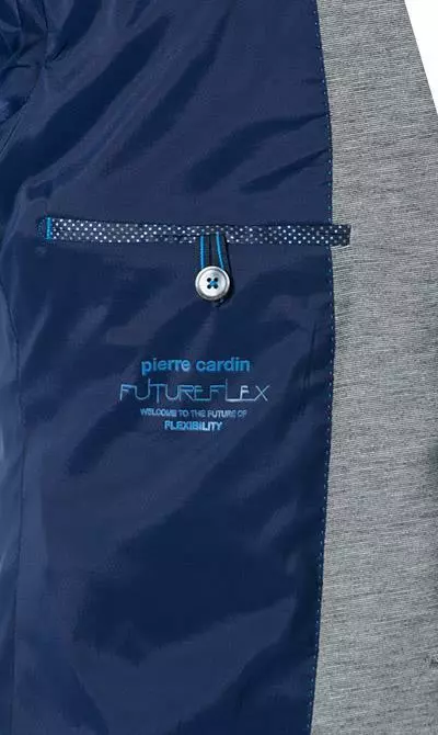 Pierre Cardin Anzug 42285+72534/810/14300/2600 Jersey, Silbergrau meliert, Silbergrau 9 Pierre Cardin Anzug 42285+72534/810/14300/2600 Jersey, Silbergrau meliert, Silbergrau – Bild 7