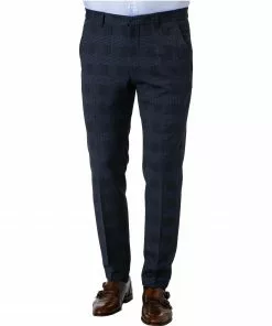 Pierre Cardin Hose Rick 72534/810/14269/3200 Modern Fit, Mikrofaser, Blau kariert, Blau