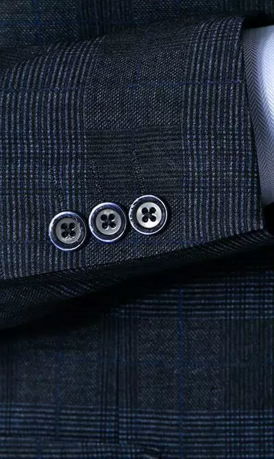 Pierre Cardin Anzug 42288+72534/810/14269/3200 Modern Fit, Mikrofaser, Blau kariert, Blau 7 Pierre Cardin Anzug 42288+72534/810/14269/3200 Modern Fit, Mikrofaser, Blau kariert, Blau – Bild 5