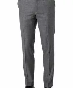 Carl Gross Hose Sven 90-0S0/339593/81 Modern Fit, Schurwolle Super110, Grau meliert, Grau