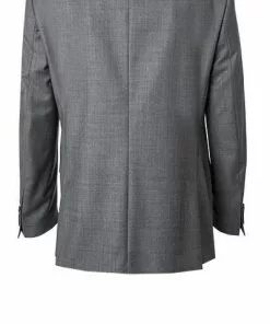 Carl Gross Anzug 90-0S0/325062+339593/81 Modern Fit, Schurwolle Super110, Grau meliert, Grau -Anzüge & Westen Geschäft 359278 norm3