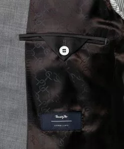 Carl Gross Anzug 90-0S0/325062+339593/81 Modern Fit, Schurwolle Super110, Grau meliert, Grau -Anzüge & Westen Geschäft 359278 norm5