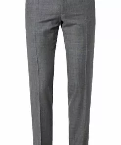 Carl Gross Anzug 90-0S0/325062+339593/81 Modern Fit, Schurwolle Super110, Grau meliert, Grau -Anzüge & Westen Geschäft 359278 norm7