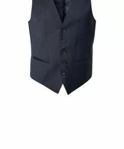 bugatti Anzug 99801/793000+780200+788300/390 Anzug mit Weste, Modern Fit, Merinowolle, Marineblau, Marine -Anzüge & Westen Geschäft 359306 norm4