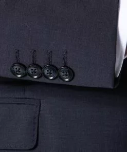 bugatti Anzug 99801/793000+780200+788300/390 Anzug mit Weste, Modern Fit, Merinowolle, Marineblau, Marine -Anzüge & Westen Geschäft 359306 norm5