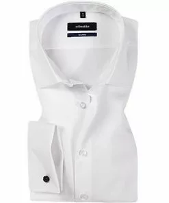 Seidensticker Tailored Kent UMA 021006/01 Hemd, Tailored Fit, Popeline, Weiß, Weiss -Anzüge & Westen Geschäft 36032 norm