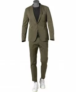 Strellson Anzug Adwyn/Till 30025771+69/310 Slim Fit, Baumwolle halbgefüttert, Olivgrün