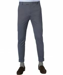 Strellson Hose Luc 30026744/412 Extra Slim, Jersey, Graublau meliert, Blau