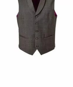 CG Anzug 90-146N0/424002+430013+441043/72 Anzug mit Weste, Schurwolle, Braun -Anzüge & Westen Geschäft 360558 norm4